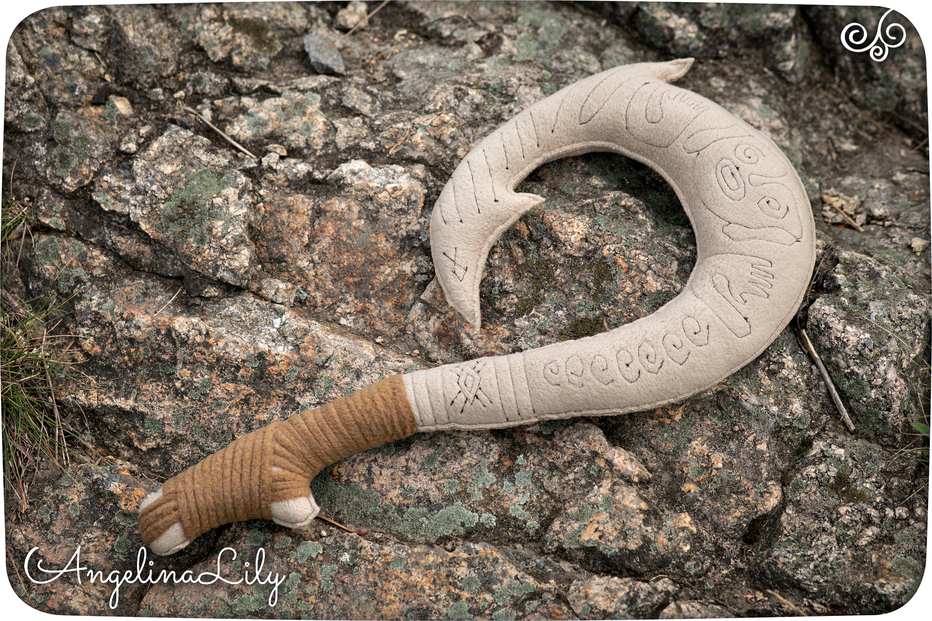 Maui Fish Hook Plushie, Vaiana Inspired, 19.6 Inches in Length