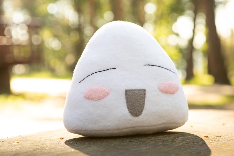 Handmade rice ball plush inspired by Tohru Honda Onigiri Etsy