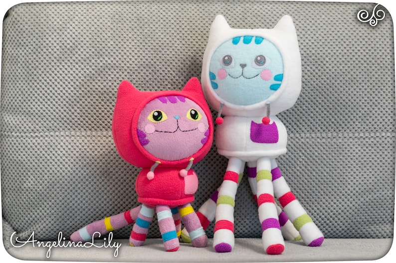 Gabby's Dollhouse DJ Catnip Plush Handmade Stuffed Etsy
