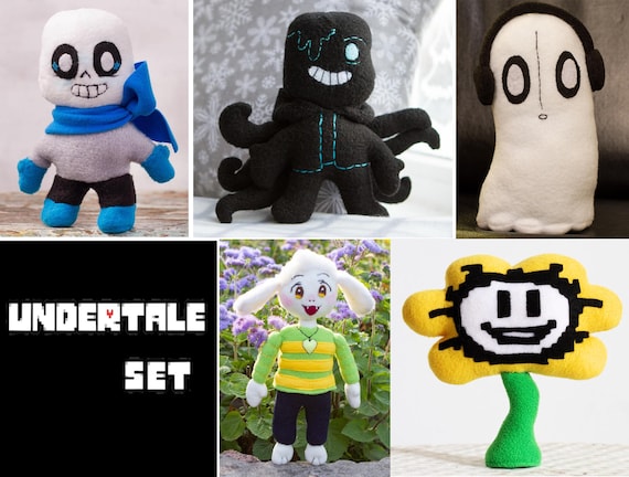 Undertale Inspired Flowey Plush Handmade Soft Plushie 7 in 