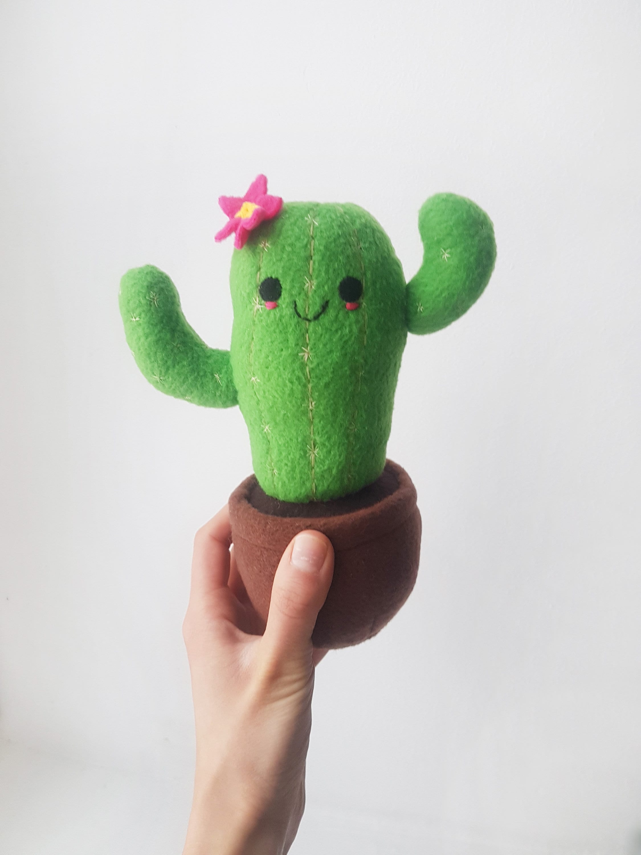 Cactus plush handmade cactus toy Stuffed cactus plushie | Etsy