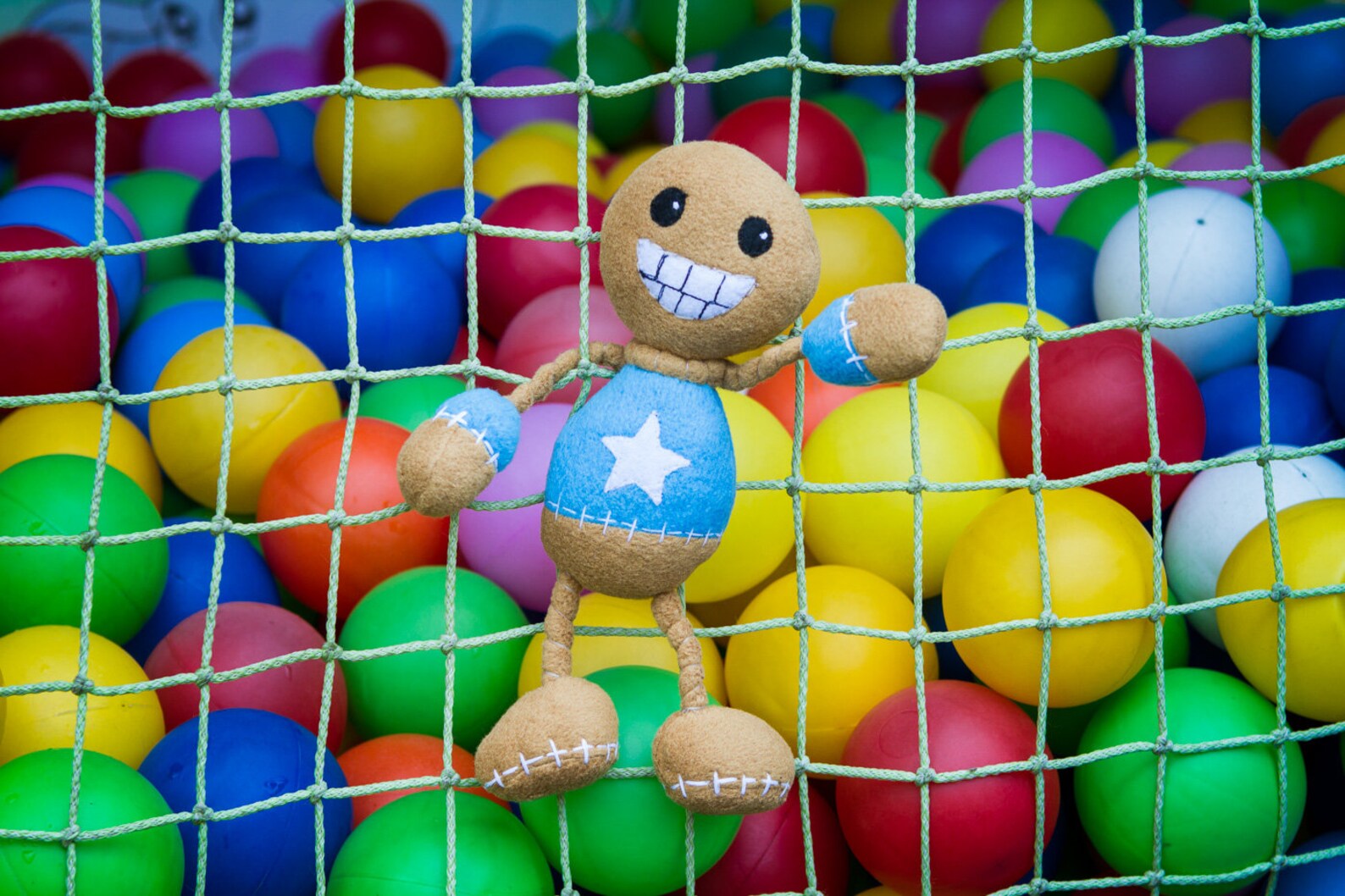 Kick the Buddy Plush Handmade Soft Toy With Poseable Arms 8 Etsy