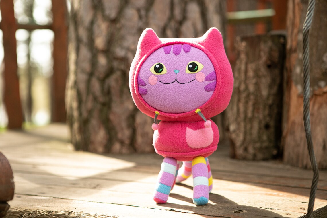 Gabby's Dollhouse DJ Catnip plush Handmade soft toy 11 Etsy