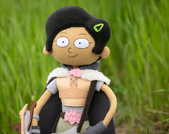 Marcy Wu Amphibia inspired Marcy doll, Amphibia Plush, handmade poseable doll