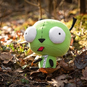 Inspirado en Invader Zim Peluche Gir. Invader Zim Gir, peluche suave hecho a mano, 9 pulgadas imagen 8