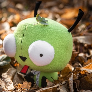 Inspirado en Invader Zim Peluche Gir. Invader Zim Gir, peluche suave hecho a mano, 9 pulgadas imagen 9