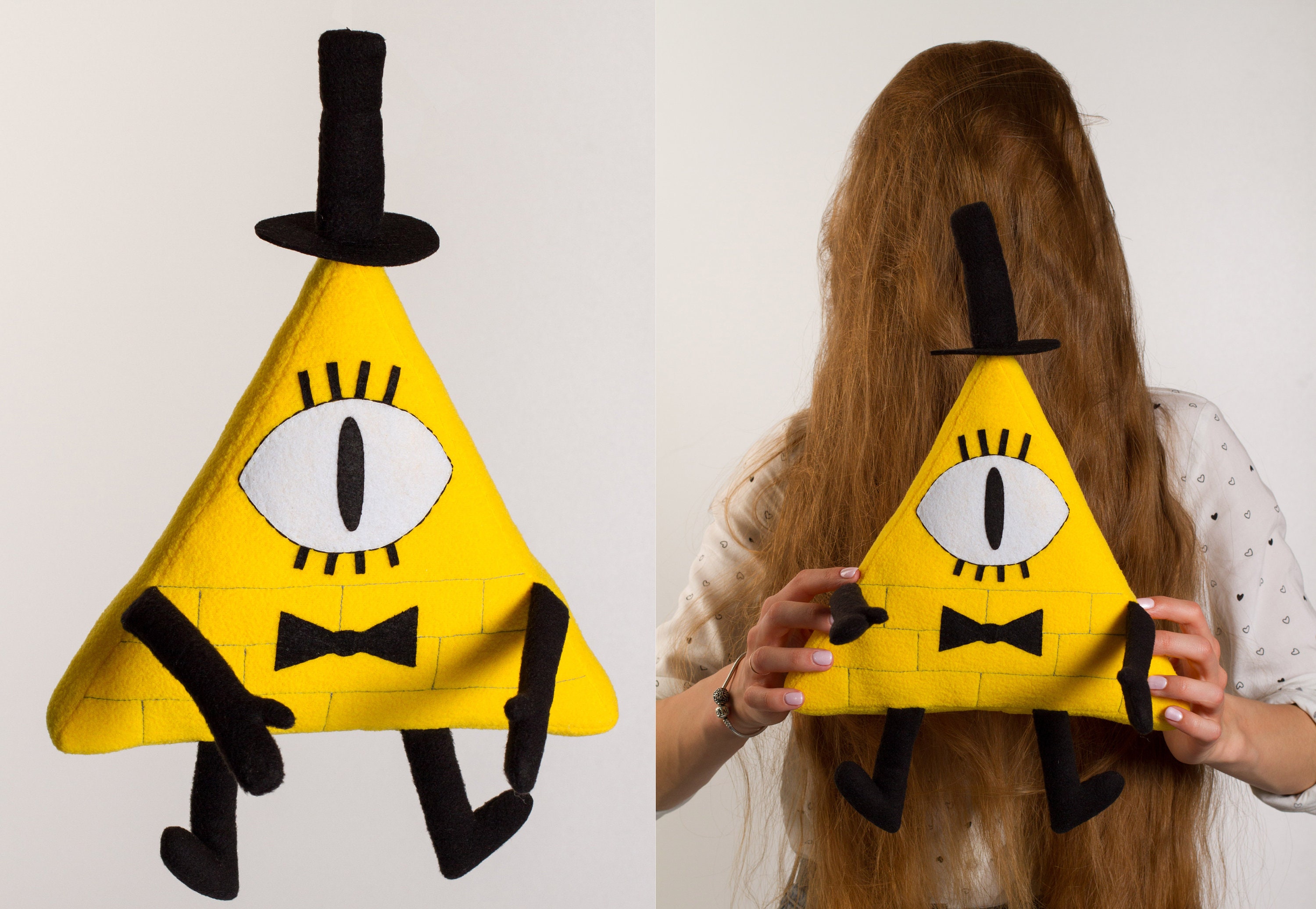 Bill Cipher plush handmade soft toy gravity falls plushie Etsy