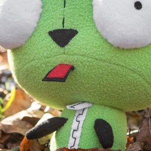 Invader Zim inspired Gir plush. Invader Zim Gir, handamde soft plush, 9 in image 7