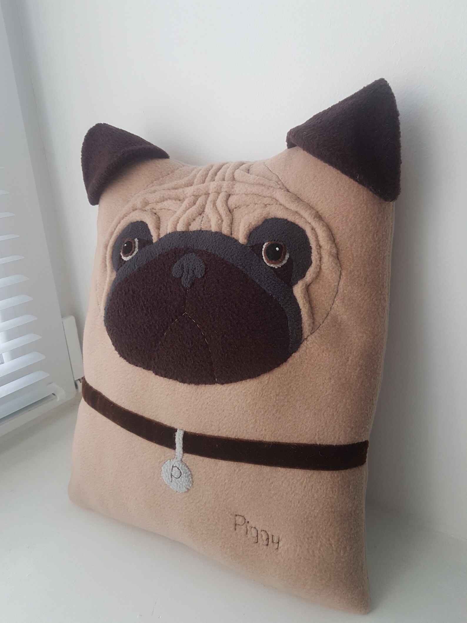 Pug pillow pug plush toy Pug lover gift handmade Pug Etsy