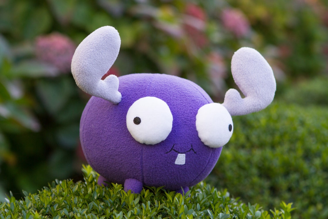 Invader Zim inspired handmade Mini Moose plush 8.6 in | Etsy