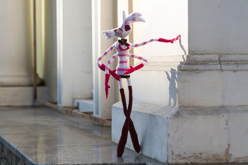 Angel Dust Plush Hazbin Hotel INSPIRED Angel Dust Doll - Etsy