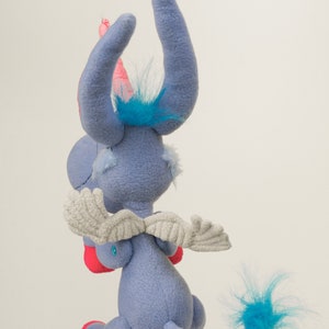 Happy Show inspiriert Blue Happy Unicorn Plüschhie, imaginäres Pferd handgefertigt Plüsch, etwa 40 cm hoch, super weich Bild 6