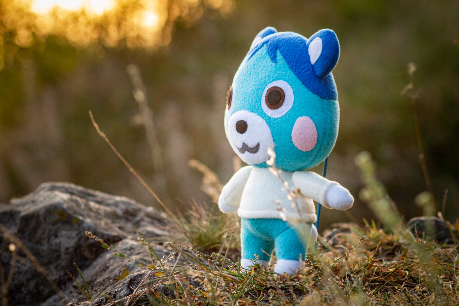 Animal Crossing Blue Bear Plush Bluebear Toy Animal Crossing - Etsy