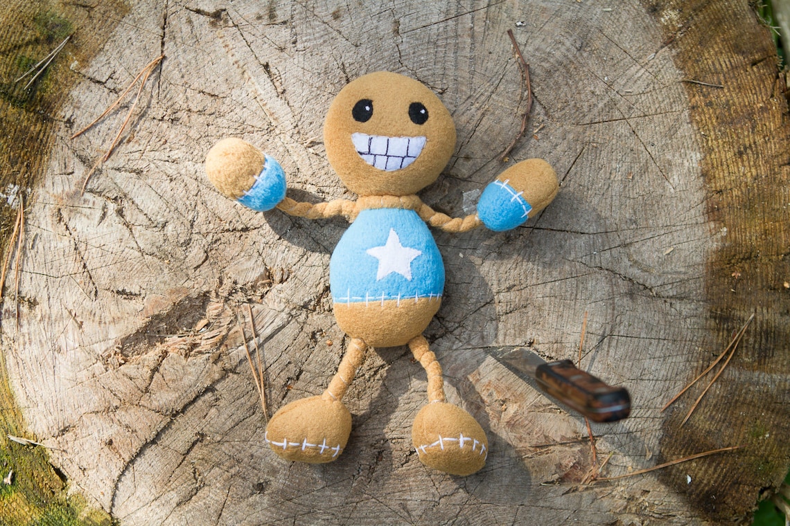 Kick the buddy plush handmade soft toy with poseable arms 8 Etsy