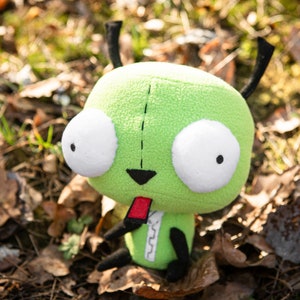 Inspirado en Invader Zim Peluche Gir. Invader Zim Gir, peluche suave hecho a mano, 9 pulgadas imagen 6