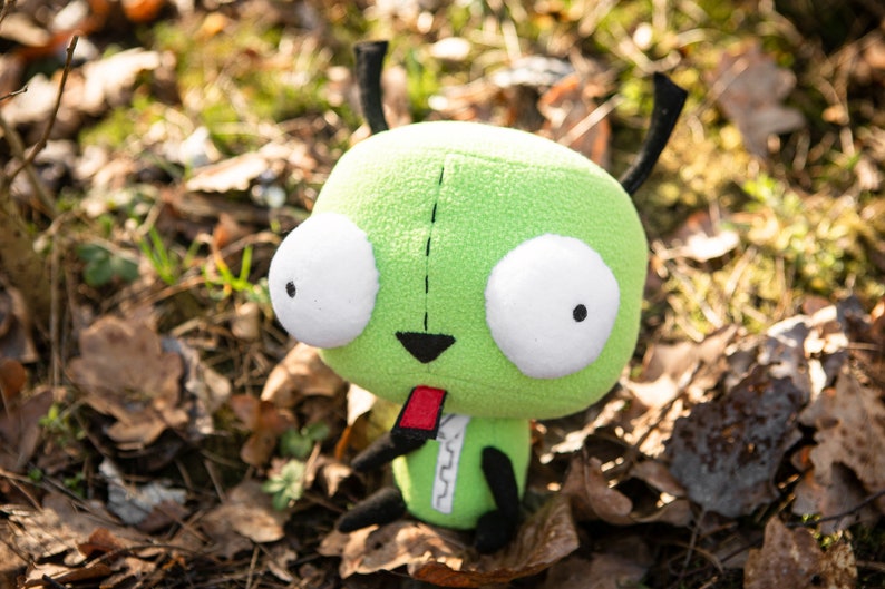 Invader Zim inspired Gir plush. Invader Zim Gir, handamde soft plush, 9 in image 6