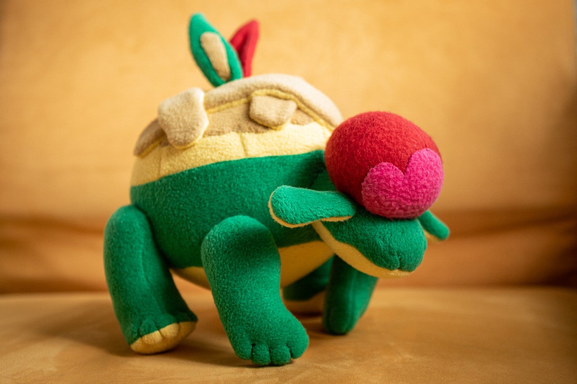 Appletun Pokemon Plush Handmade Shiny Appletun Plush Soft - Etsy