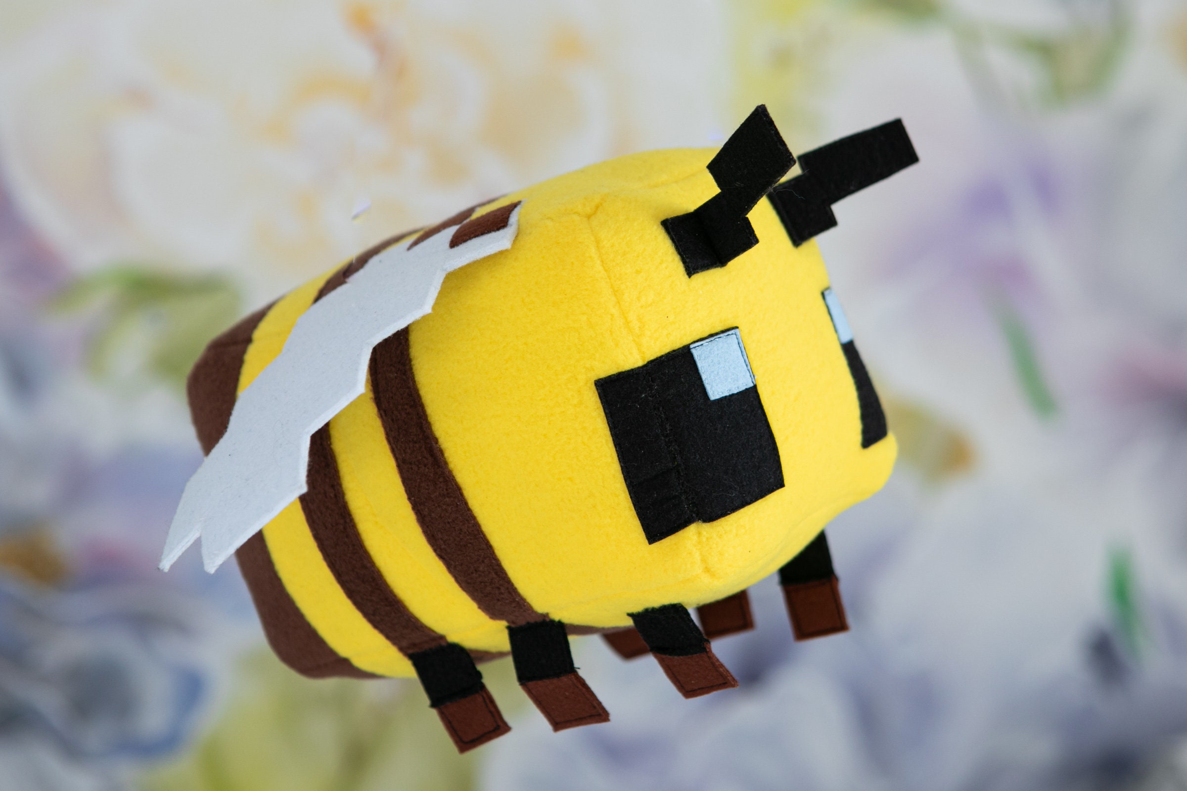 Bee Plush Handmade Soft Decoration 74.44.212.5 In - Etsy