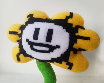 Undertale Inspired Flowey Plush Handmade Soft Plushie 7 in 