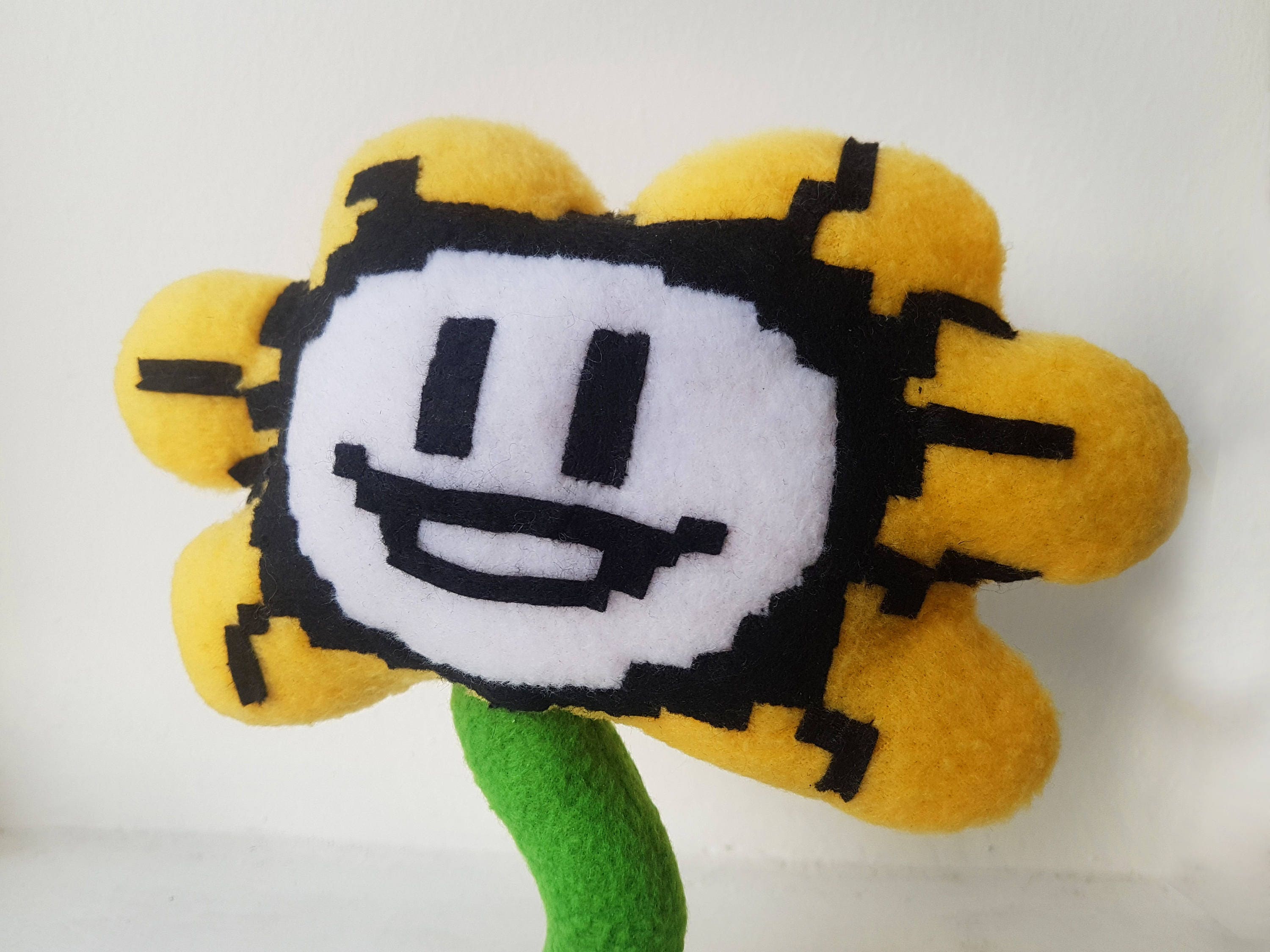 Undertale Inspired Flowey Plush Handmade Soft Plushie 7 in 