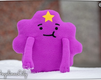 Lumpy Space Princess plush, LSP, handmade cuddly decoration, 10.6 in, made to order