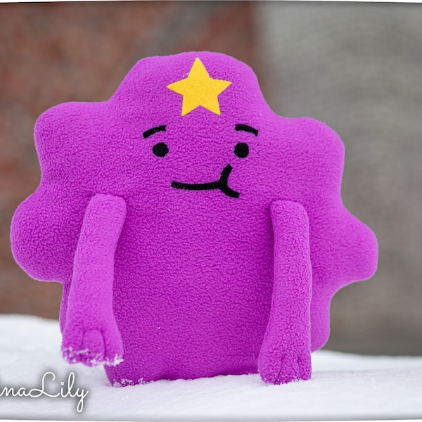 Lumpy Space Princess plush, LSP, handmade cuddly decoration, 10.6 in, made to order