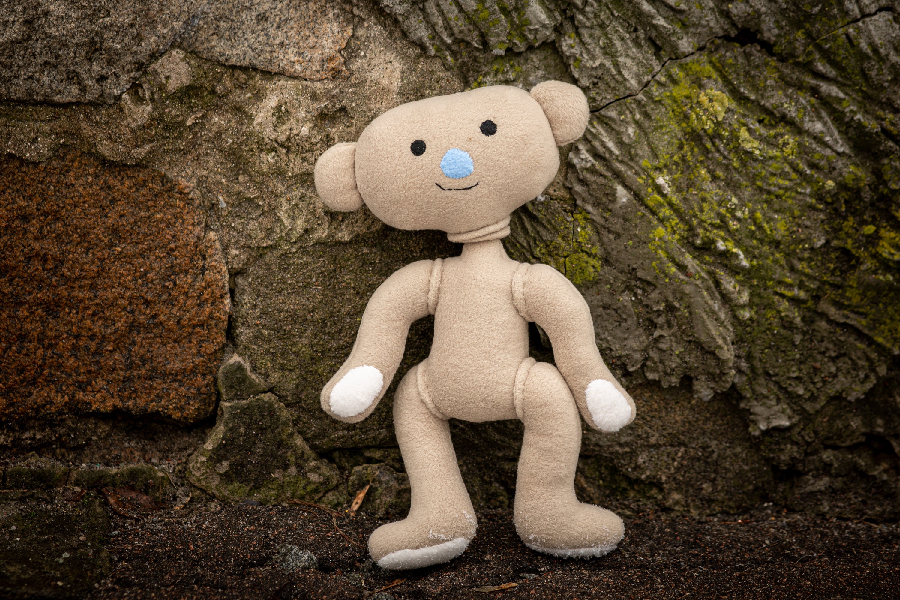 BEAR Alpha Plush Handmade Bear Alpha Soft Doll Alpha Bear 