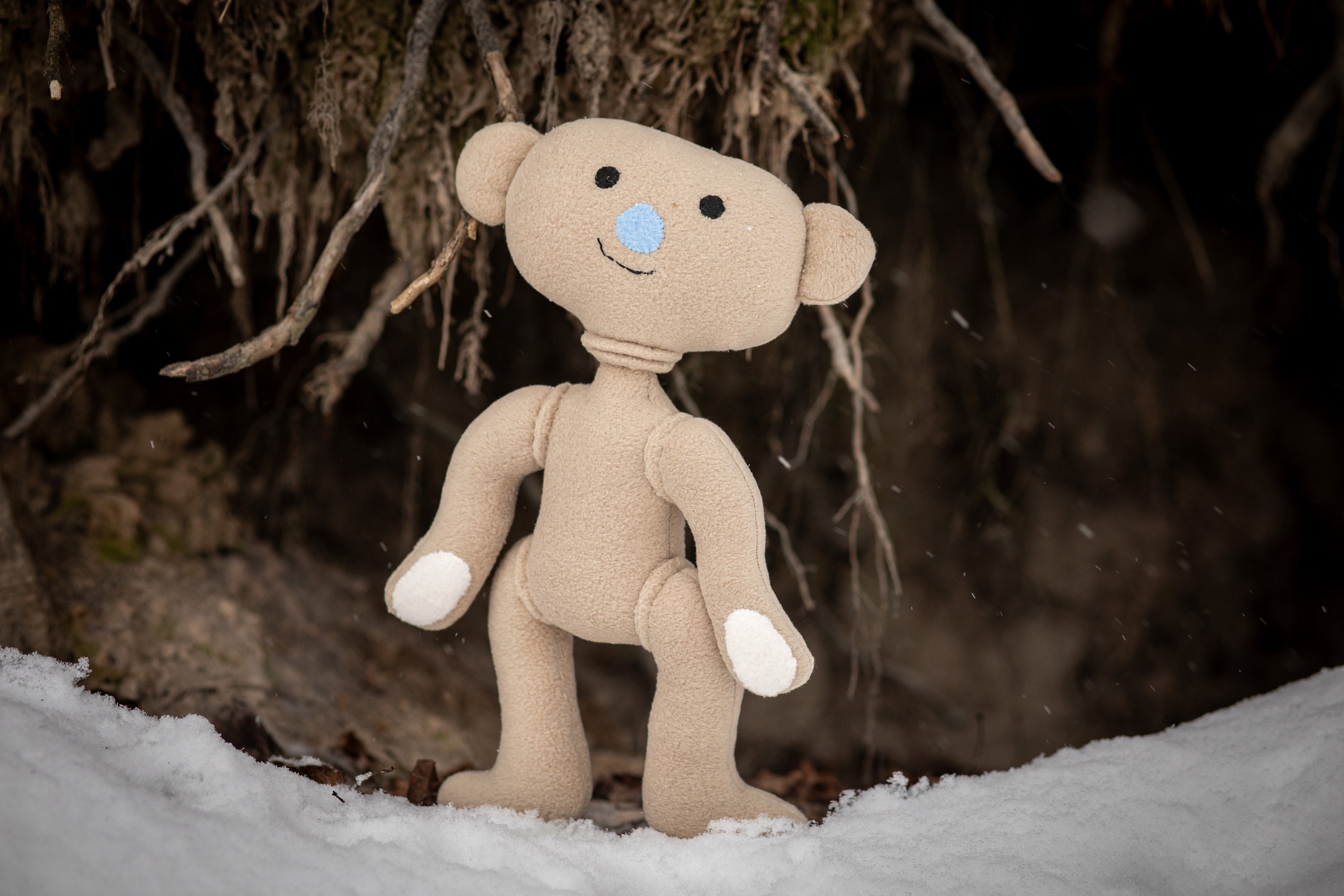 BEAR Alpha Plush Handmade Bear Alpha Soft Doll Alpha Bear 