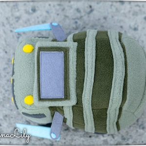 Trash Truck plush, handmade cuddly truck, 6.2 inches high, made to order image 7