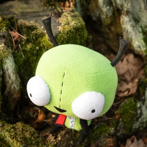 Inspirado en Invader Zim Peluche Gir. Invader Zim Gir, peluche suave hecho a mano, 9 pulgadas imagen 5