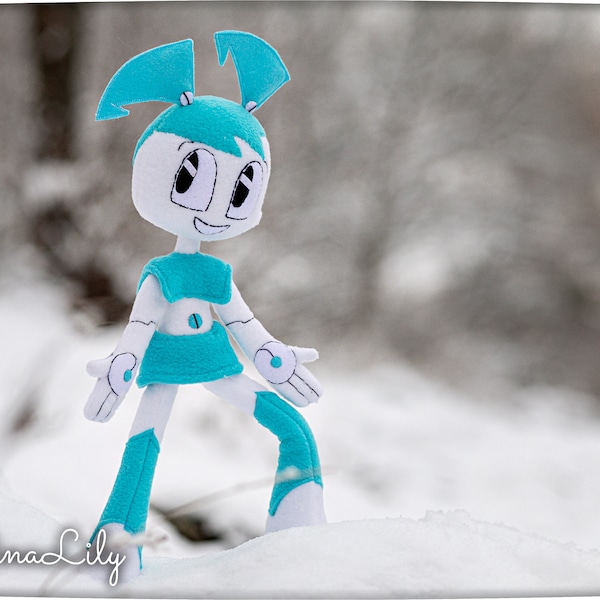 Jenny Wakeman My Life as a Teenage Robot inspired, XJ-9 handmade doll, 15.7 in