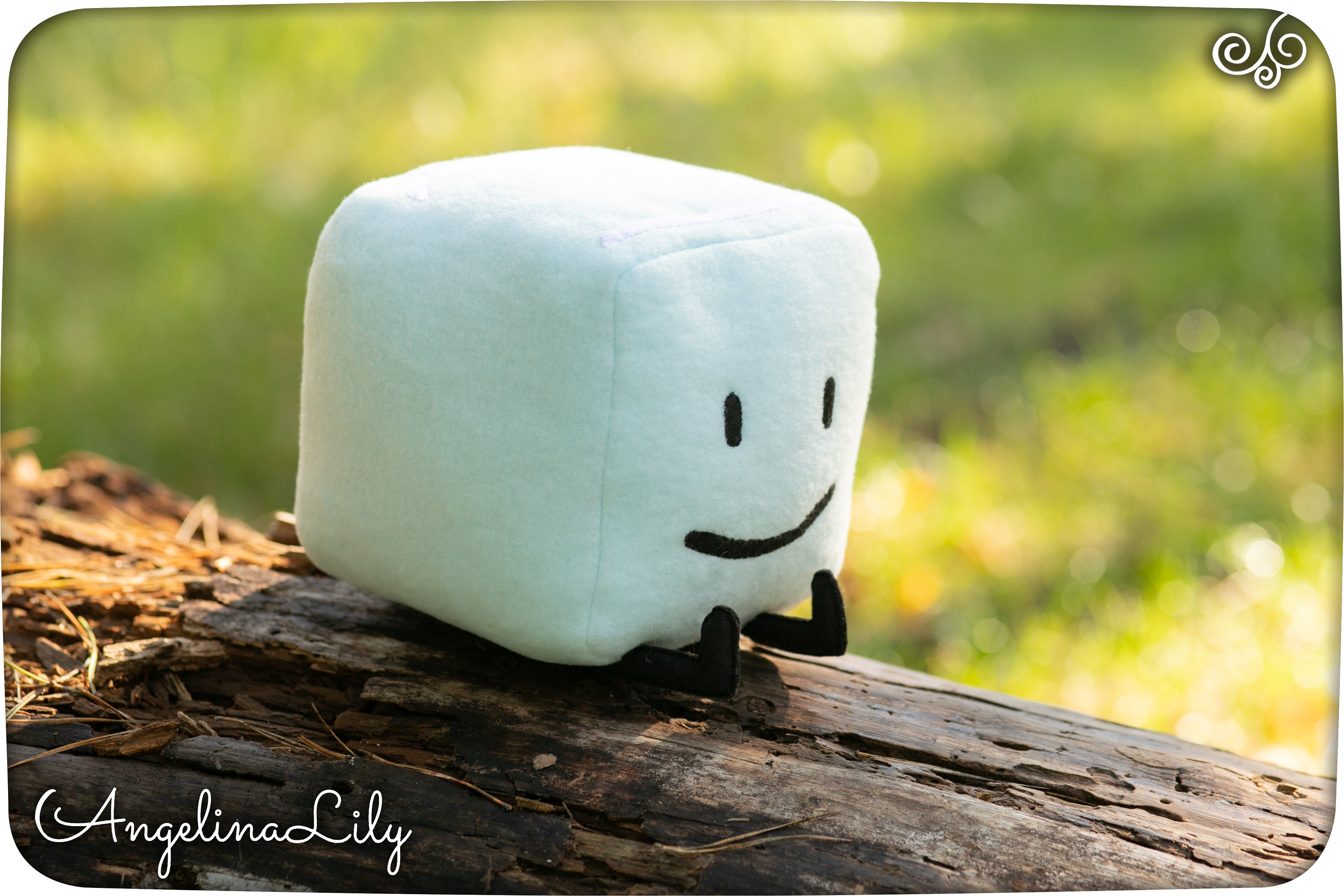 BFDI Ice Cube Handmade Plush Toy Icy Plush Battle for Dream Etsy