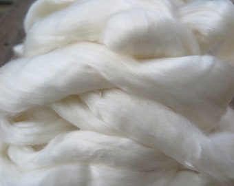 1 lb Merino/Tencel Roving, 50/50, undyed roving, merino roving, spinning fiber, felting fober