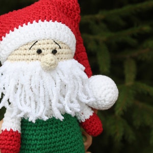 Christmas gnome, Crochet Gnome Toy, Christmas Toy, Santa Toy, Christmas Decor, New Year&#39;s Gnome, gnome in red hat, Santa&#39;s helper