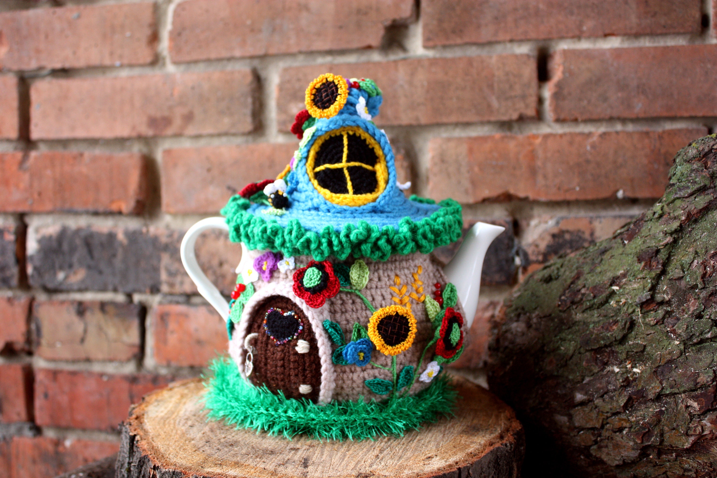 Fairy house teapot cosy tea cozy Tea party decor teapot Etsy