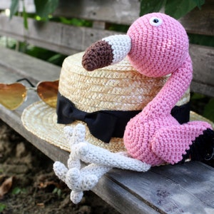 Rosa Flamingo Spielzeug, häkeln Flamingo, Amigurumi, gefüllte Spielzeug, Geschenk für Kind, Baby-Dusche-Geschenk, tropischen Vogel Spielzeug