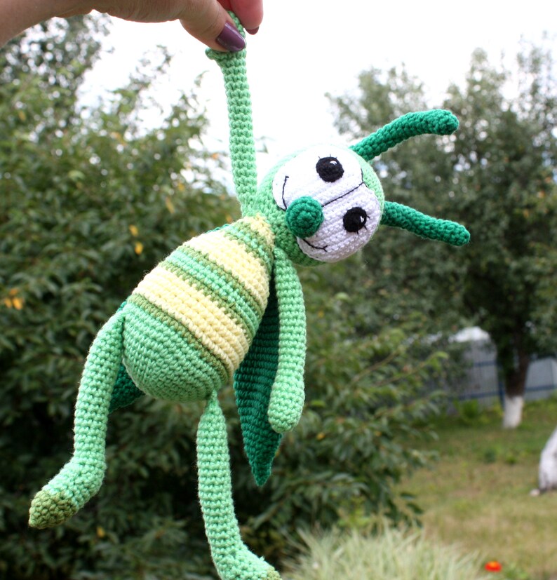 Toy grasshopper crochet toy Crochet Insect Toy | Etsy