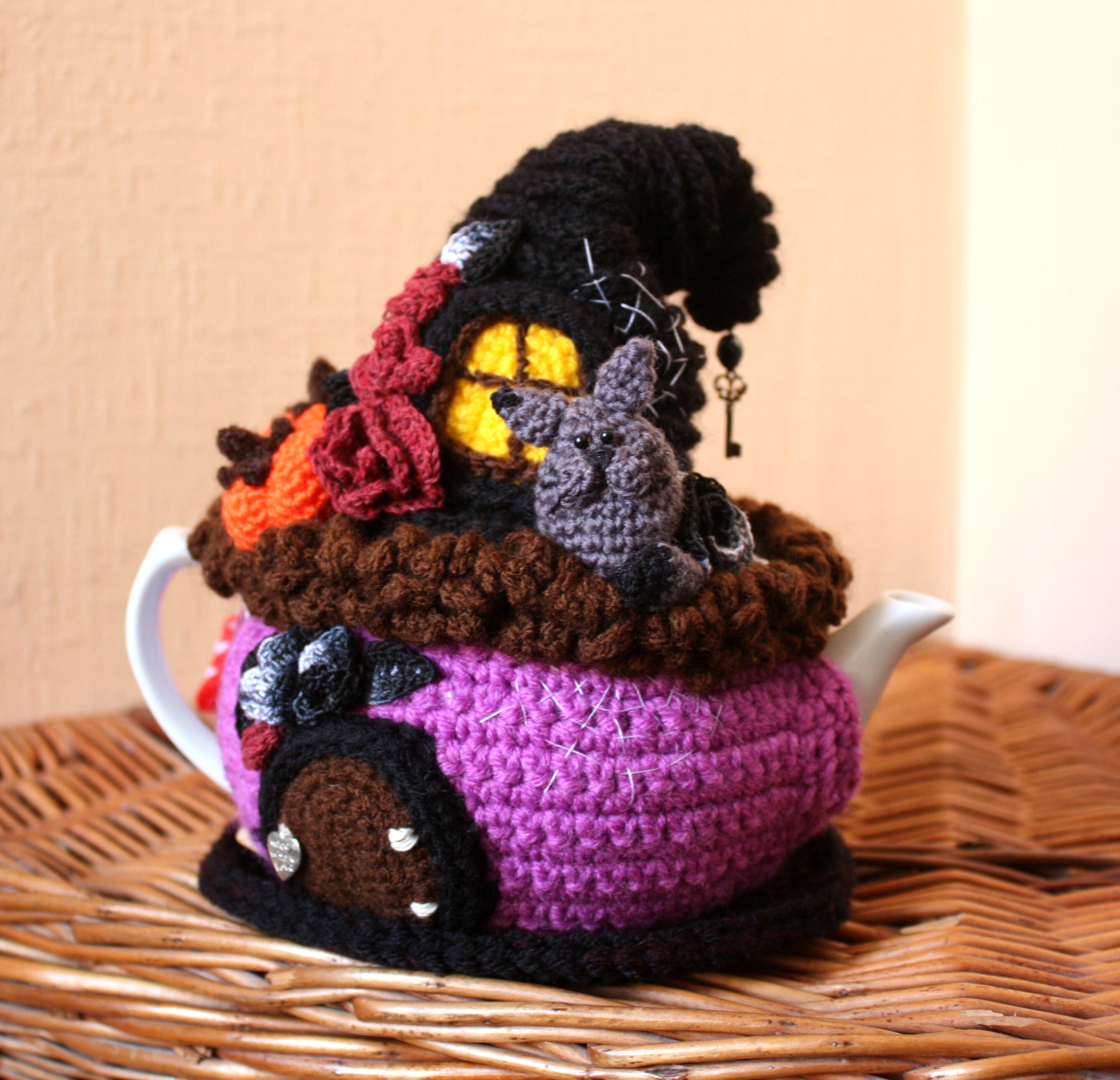 Halloween tea cozy Crochet pumpkins teapot cosy teapot Etsy
