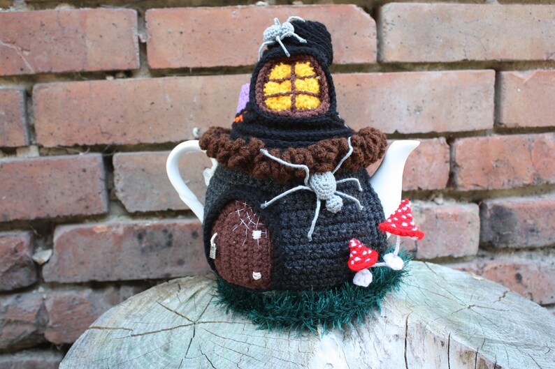 Halloween tea set eapot cosy teapot cozy Witches decor Etsy