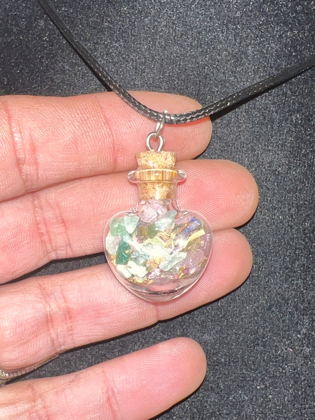 Good Luck Spell Vial/ Preserved Good Luck Necklace/ Herbal Etsy