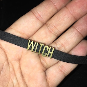 Witch Choker/ Witchy Choker/ 90s Choker/ Wiccan Choker/ Witch Necklace