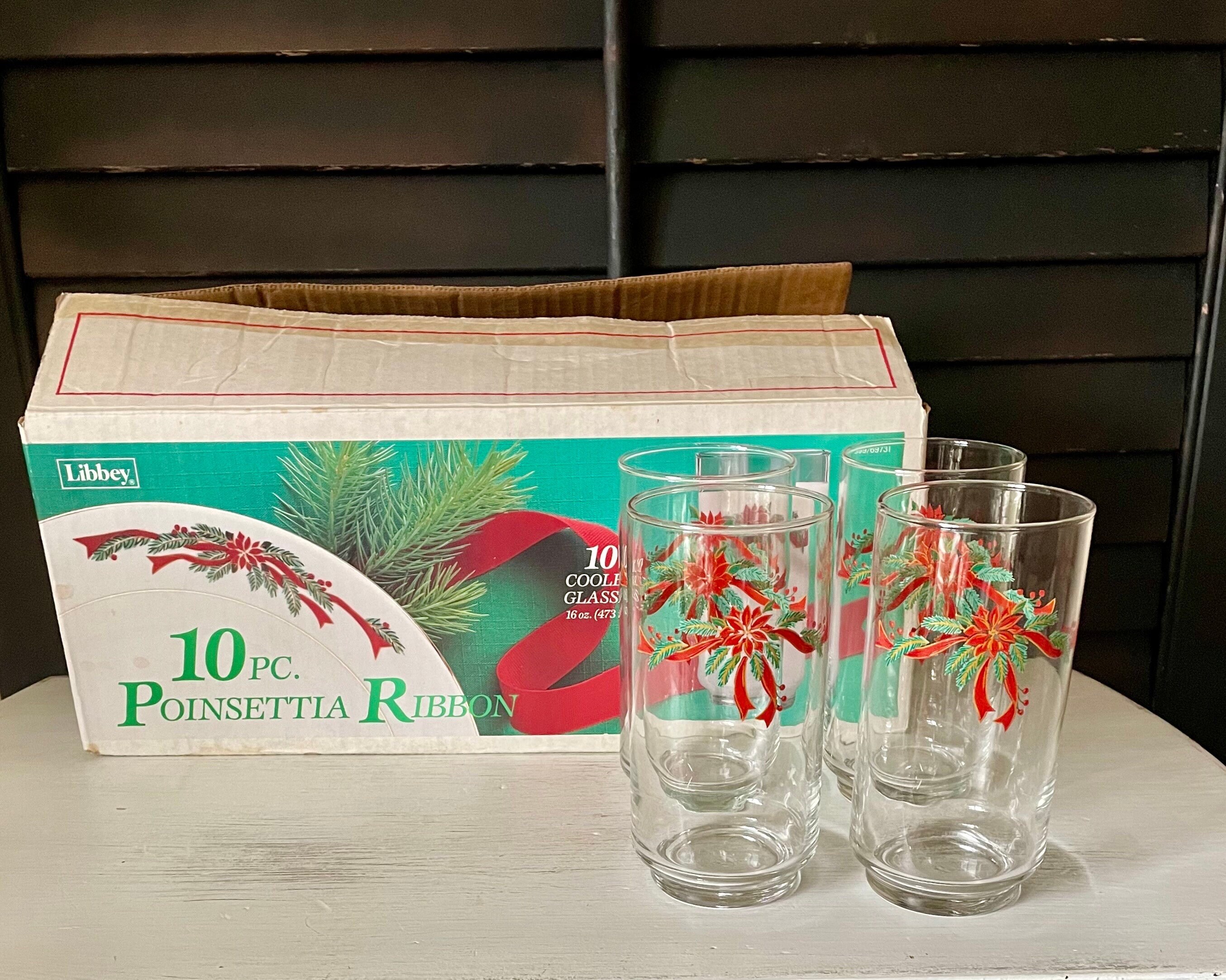 Drinking Glasses 10pc Set - Can Shaped Glass Cups, 16oz Beer