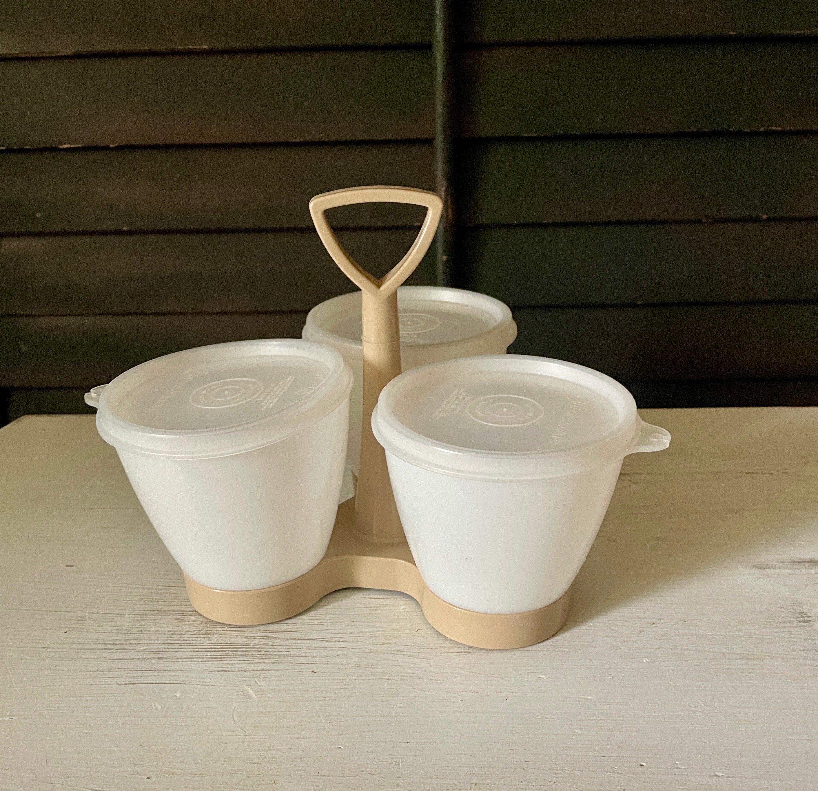 Vintage des années 80 Tupperware serviteur trio apéritif
