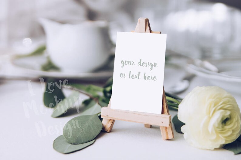 Download Table Number 2 Stock Photography Product Mockup High Res File Place Cards Invitations Announcements