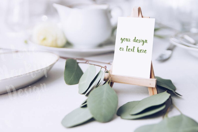 Download Table Number 5 Stock Photography Product Mockup High Res File Place Cards Invitations Announcements