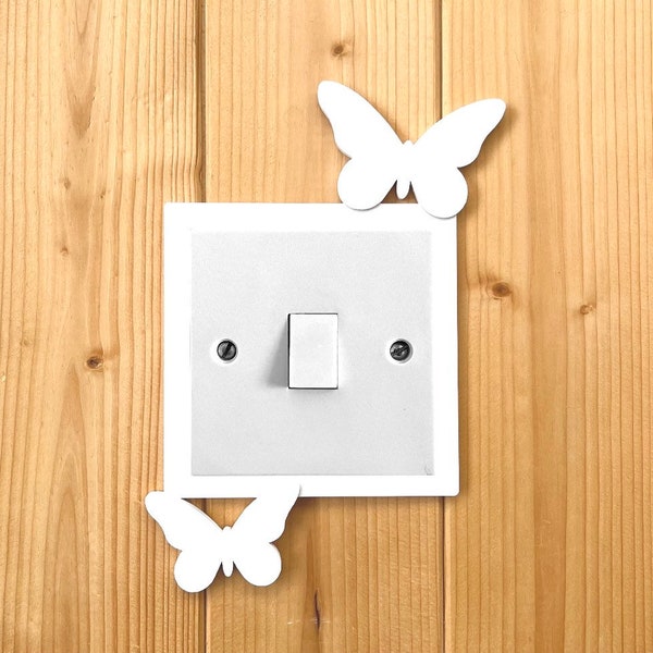 Light Switch Cover Surround Decoration Nursery Baby Girl Room Butterflies Wall Decor New Home