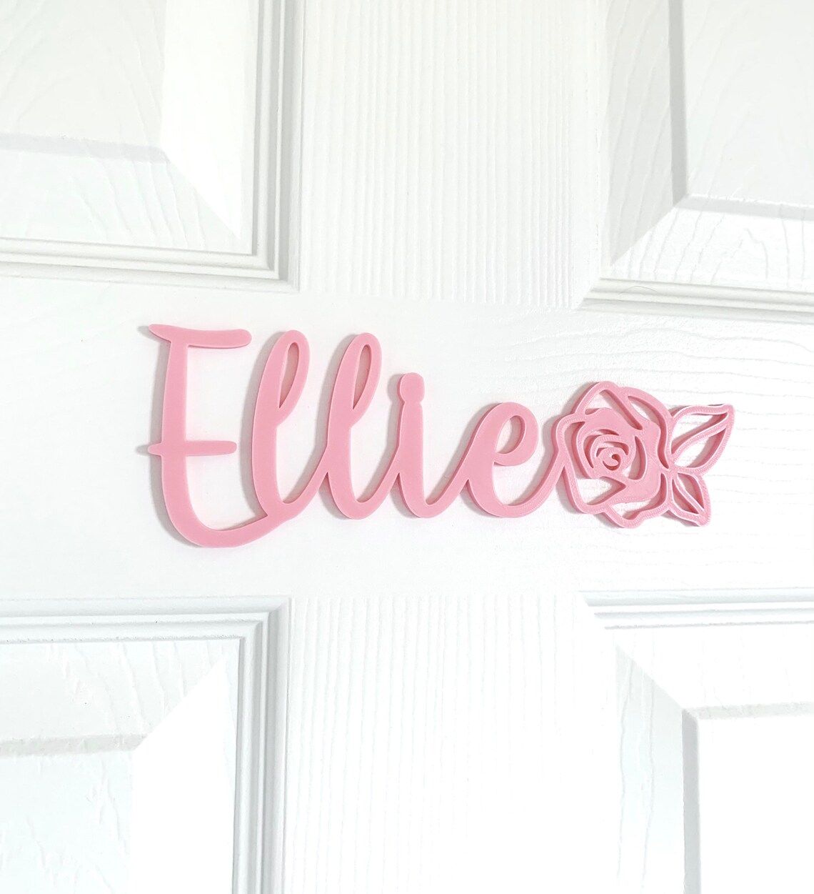 Personalised Bedroom Door Wall Name Sign Plaque Rose Nursery Etsy UK