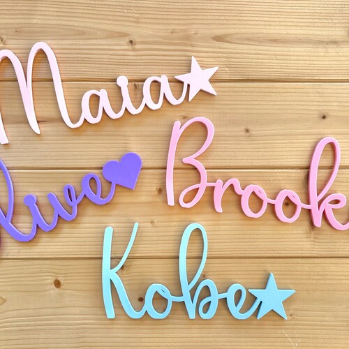 Personalised Door Wall Name Sign Plaque Nursery Baby Christmas Etsy