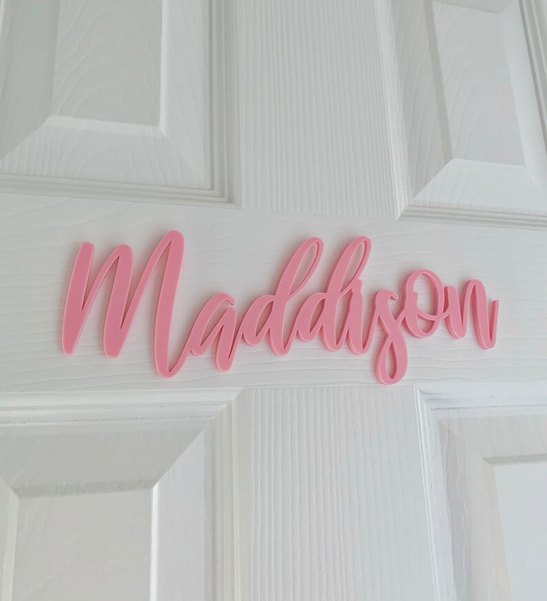 Personalised Door Wall Name Sign Plaque Nursery Baby Christmas Etsy
