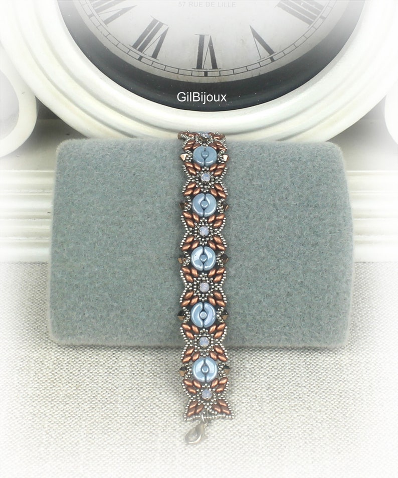 Tutorial beads bracelet with Swarovski Tae Pink Pattern image 4